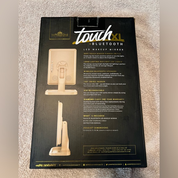 Impression Vanity Mirror Touch XL with Bluetooth - Picture 2 of 3